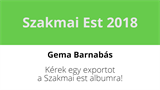 Gema Barnabás - Kérek egy exportot a Szakmai est albumra!