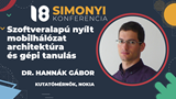 Simonyi Konferencia 2021 - Szoftveralapú nyílt mobilhálózat architektúra és gépi tanulás